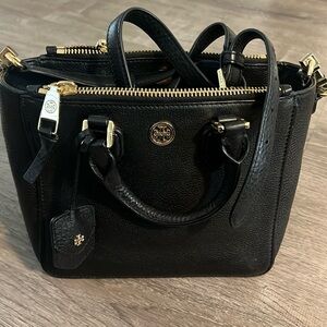 EUC Tory Burch Leather Handle Tote Bag